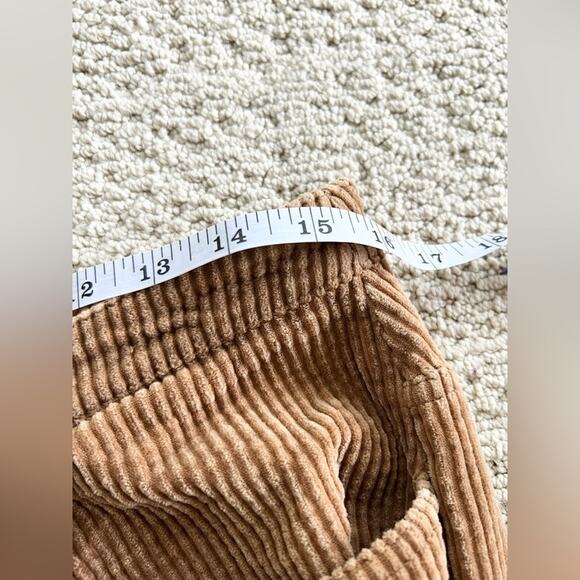 Lost and wander garmentory Alicia wide leg corduroy pants button fly neutral M - Picture 7 of 10